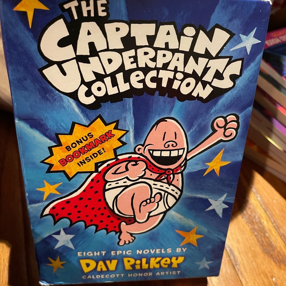 Captain Underpants Collection by - 8 Titles